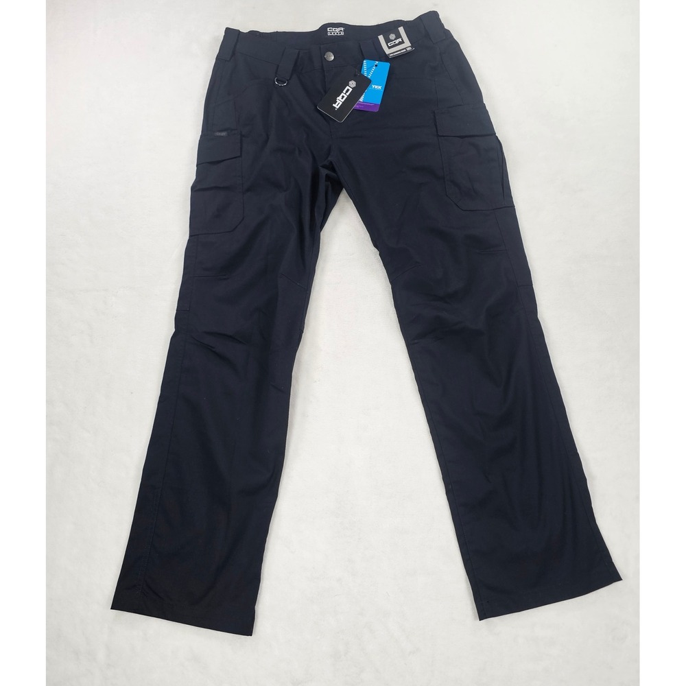 CQR Tactical Cargo Pants Womens 10L Navy Blue Ripstop Utility WFP611 Trousers